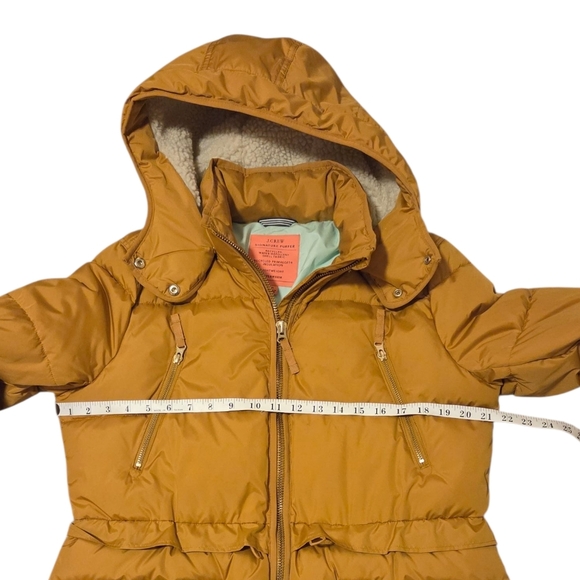 NWOT J. Crew Chateau Puffer Jacket Coat With PrimaLoft Yellow Gold AF012 Medium - Picture 11 of 13